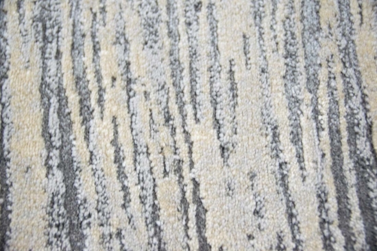 Designer Teppich Moderner Teppich Wohnzimmer Teppich Meliert in Grau Beige