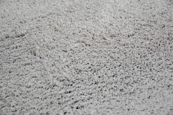 Shaggy Teppich Micro Polyester Hochflor Langflor Teppich Wohnzimmer Teppich Gemustert in Uni Design Grau