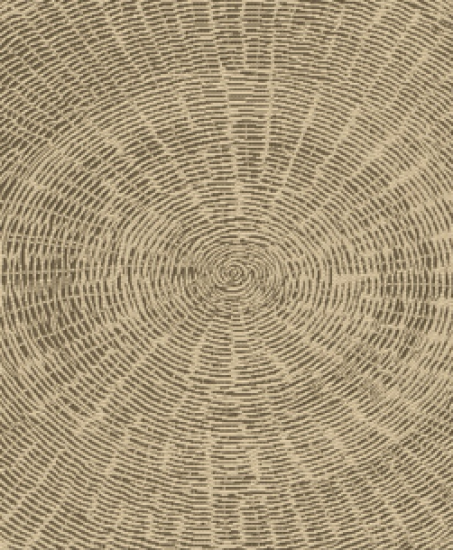 In- und Outdoor Teppich Beige mit Kreisstruktur und Flachgewebe