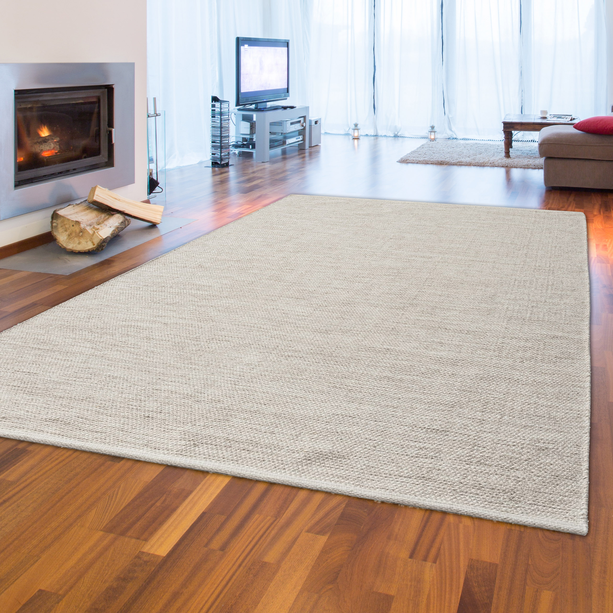 Moderne handgewebte Teppiche | Teppich-Traum | Kurzflor-Teppiche