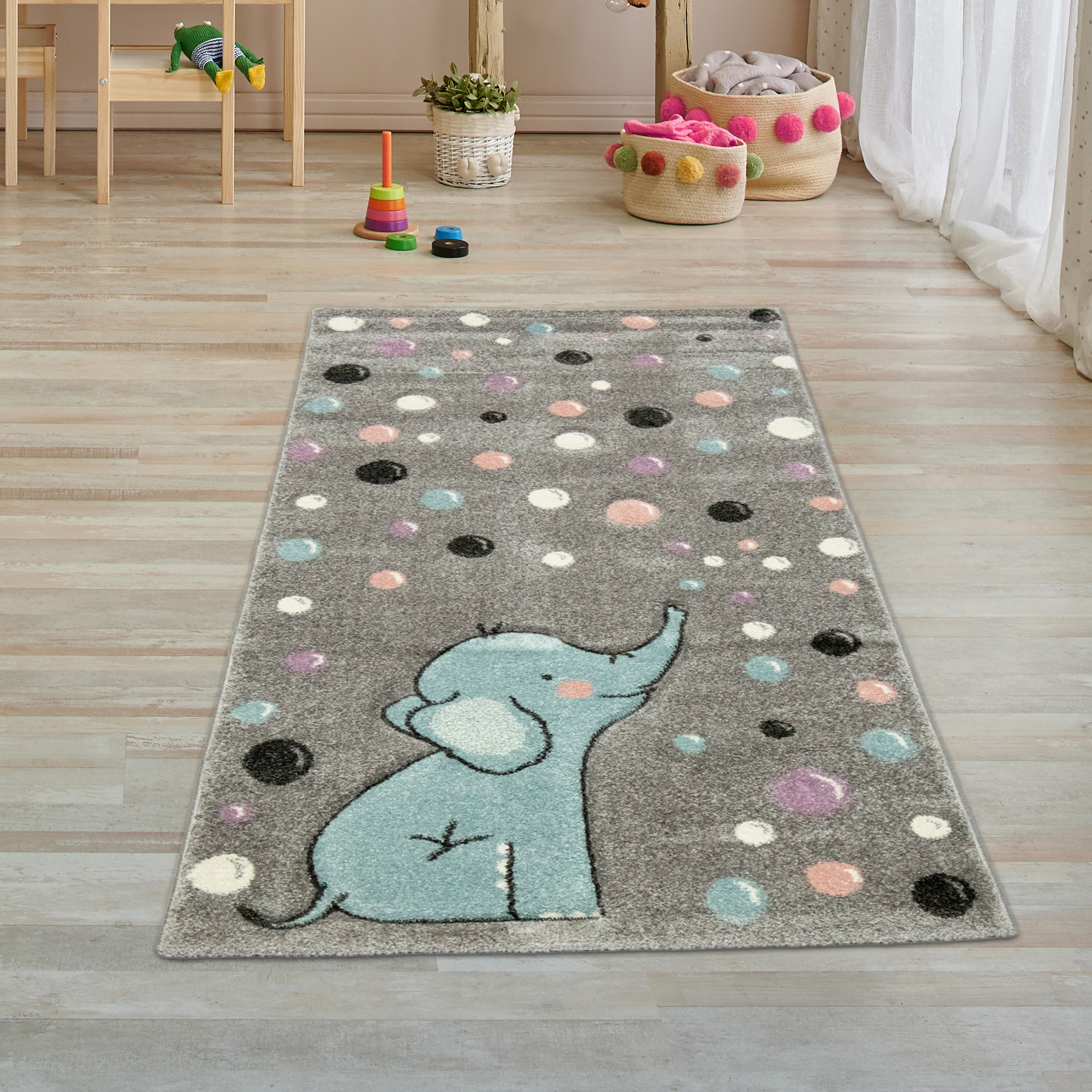 Alfombra Habitación Infantil Elefante Nube