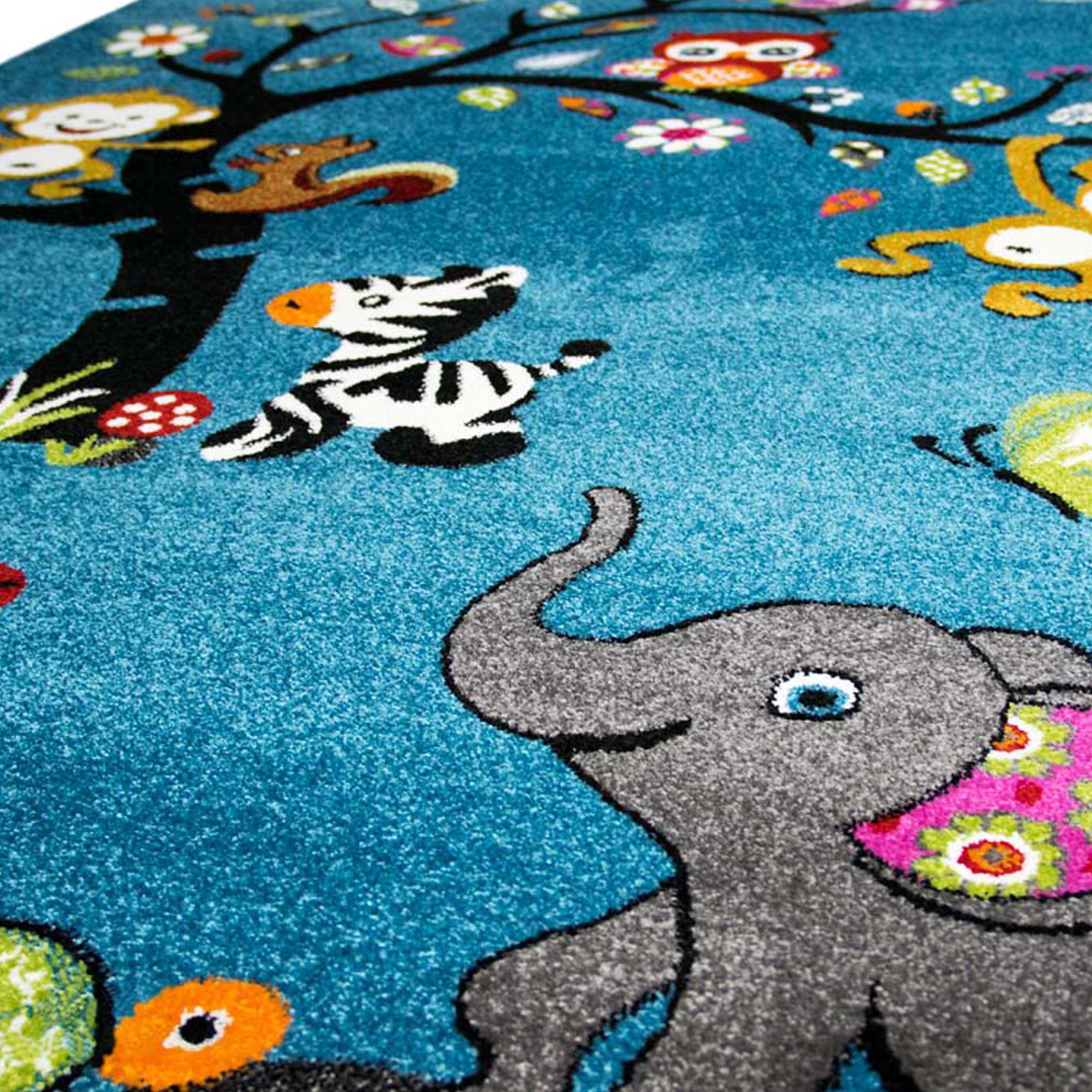 Kinder-Teppich mit Tiermotiven, Teppich-Traum