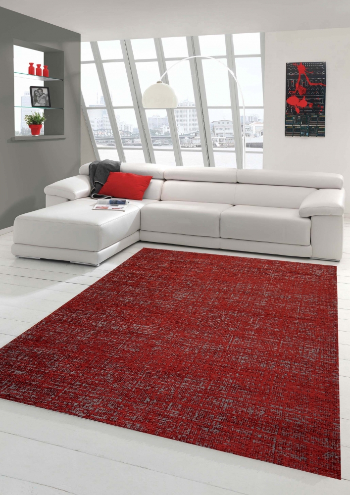 Klassisch Orientalischer Teppich rot grau