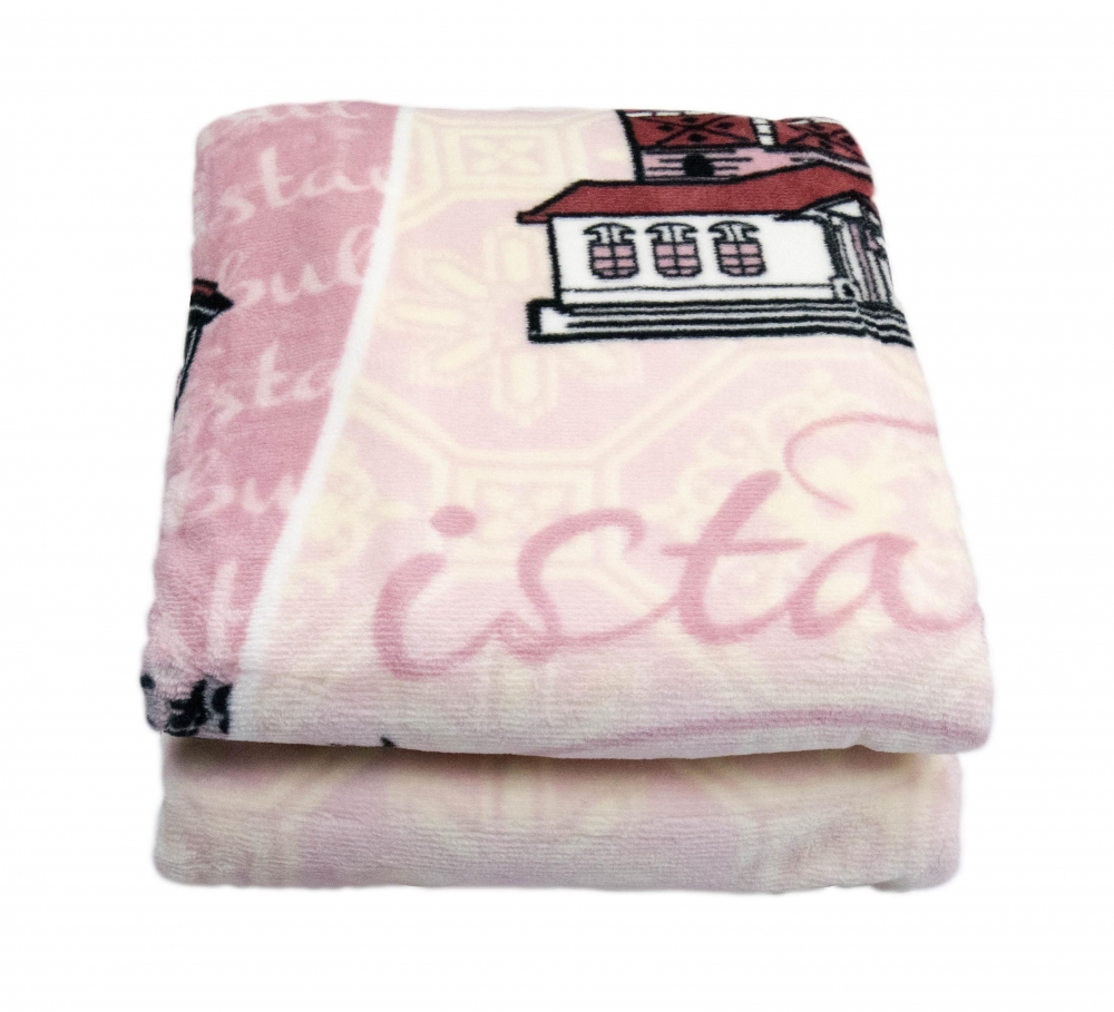 Decke Wohndecke Spieldecke Kuscheldecke Kinderdecke mit Istanbul Design in Pink Rosa Creme Rot Schwarz