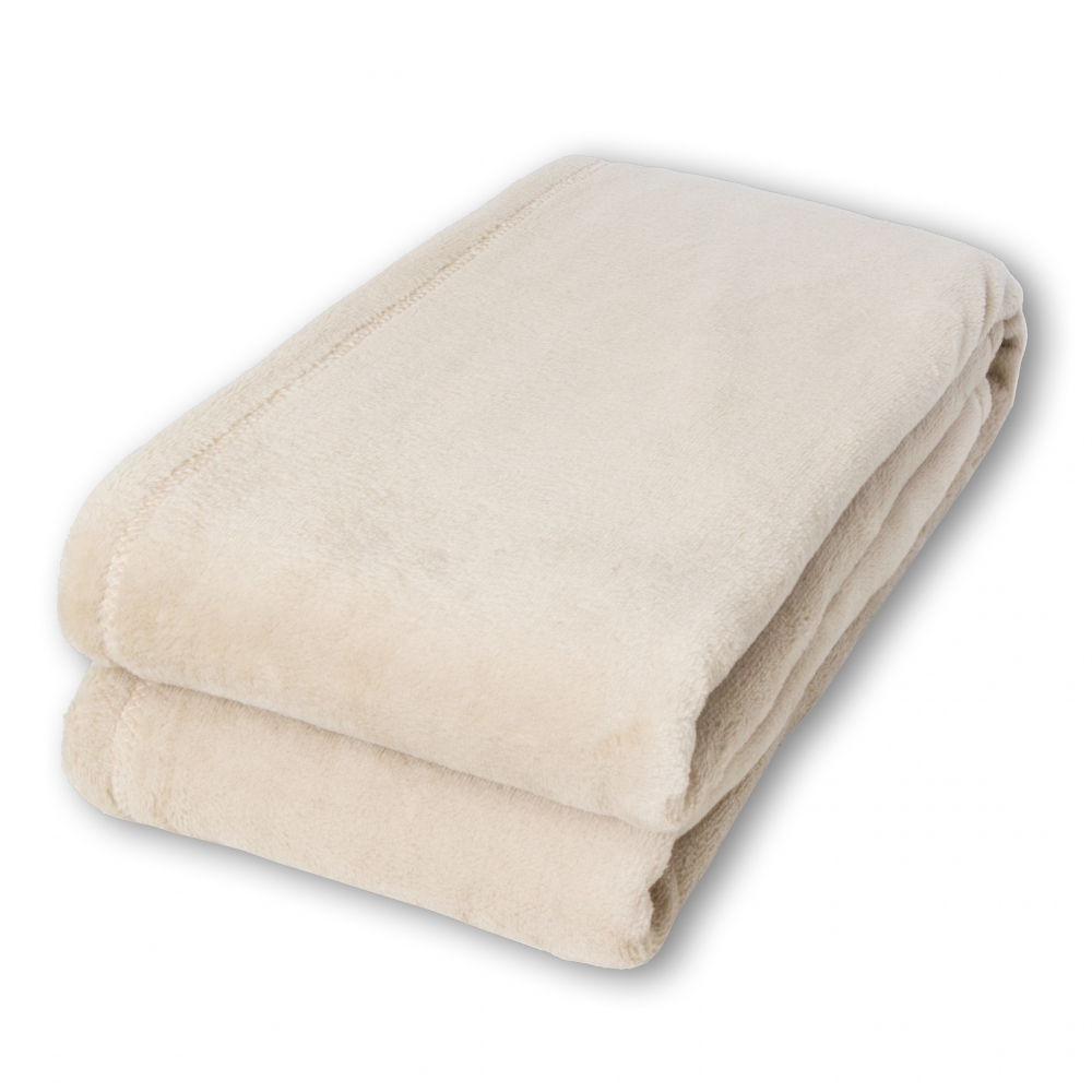 Bettdecken Überwurf flauschig-weich • Couch & Sofa • beige