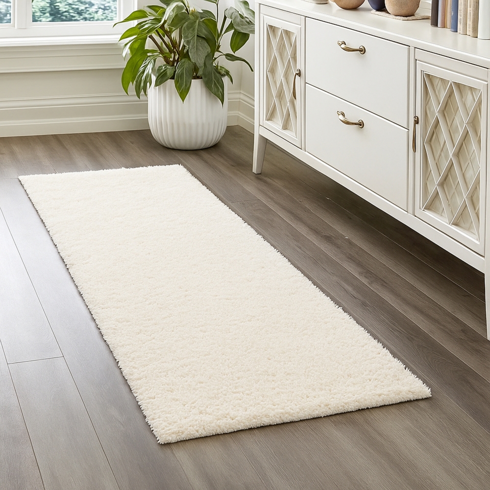 Shaggy Teppich in Creme für Wohnzimmer und Schlafzimmer – kuschelig weich und stilvoll Shaggy Teppich in Creme für Wohnzimmer und Schlafzimmer – kuschelig weich und stilvoll