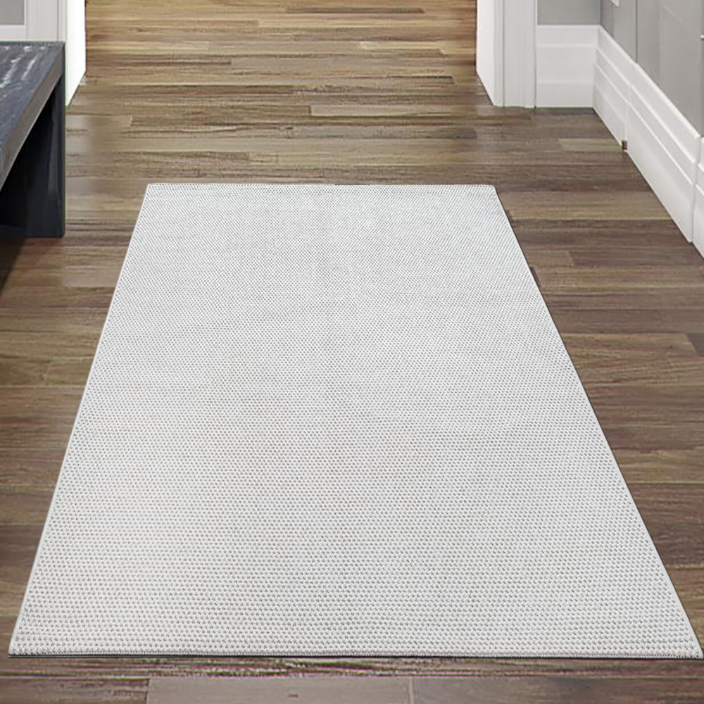 Teppich kurzflor weich pflegeleicht saugrobotergeeignet für Wohnzimmer Esszimmer Schlafzimmer in creme