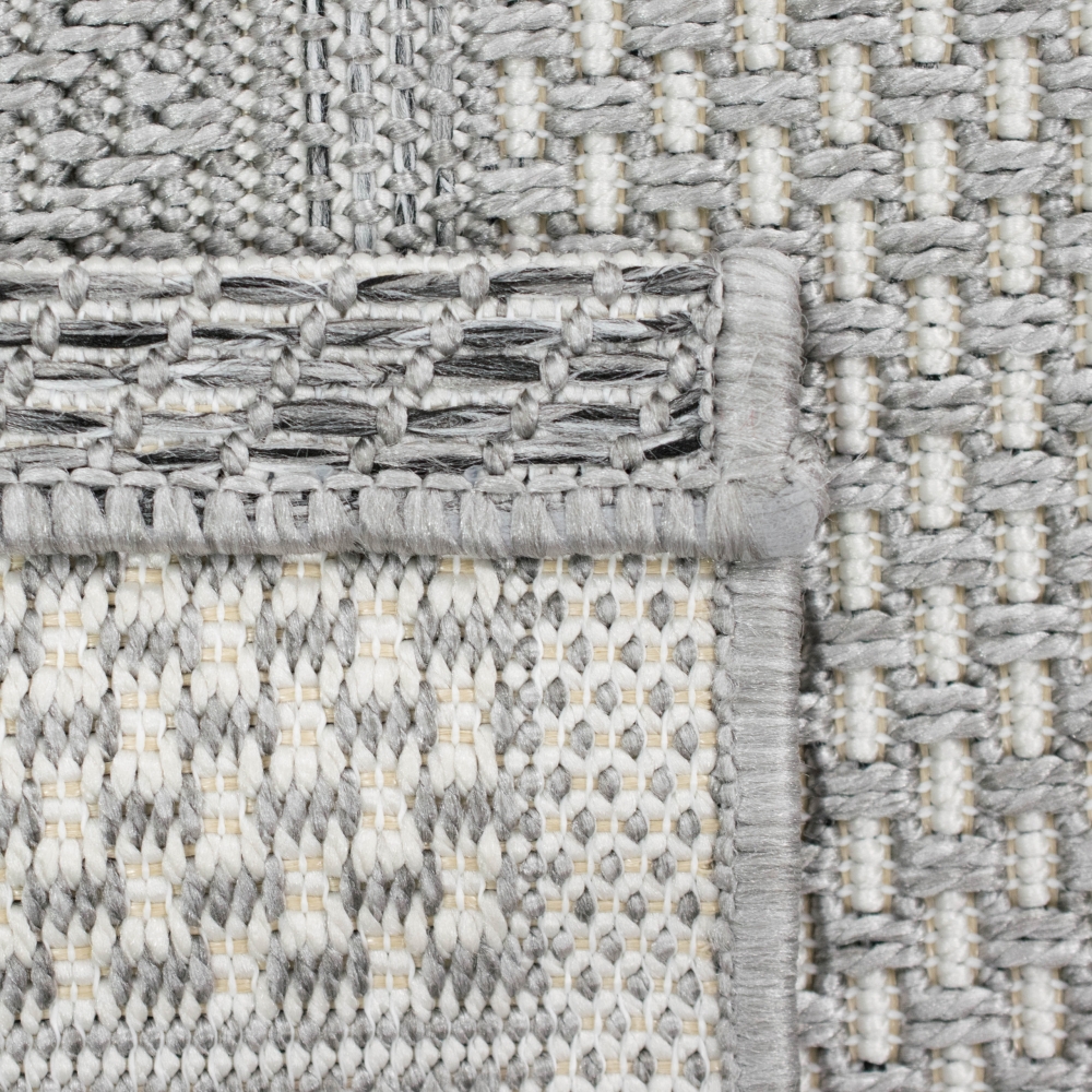 In- & Outdoor Teppich Sisal grau