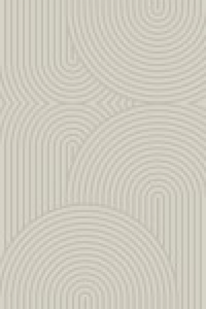 Moderner Teppich mit geometrischem Bogenmuster Stilvoll in Beige