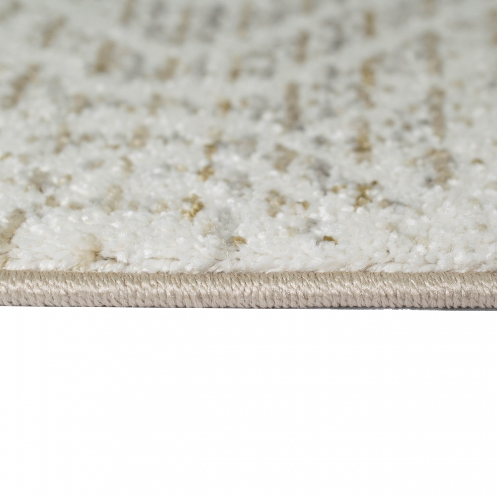 Teppich mit Zick Zack Design creme