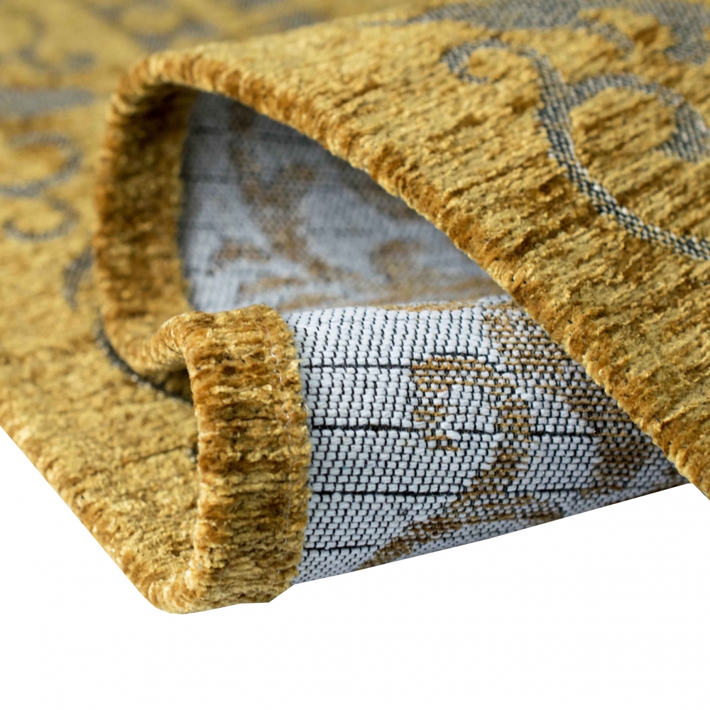 Klassisch Orientalischer Teppich gold silber