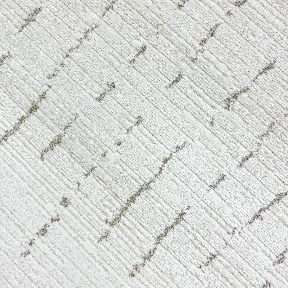 Teppich Wohnzimmer Schlafzimmer Strich Muster kuschelig creme mit beige/braunen Streifen