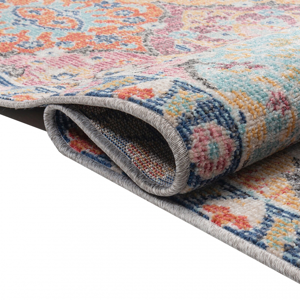 In- & Outdoor Orientteppich mit Ornamenten mehrfarbig