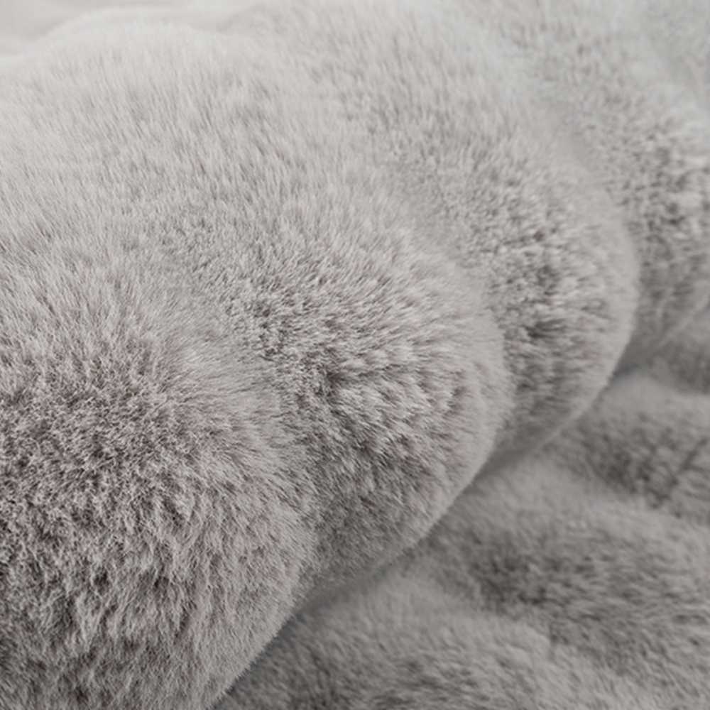Teppich Wohnzimmerteppich flauschig antirutsch Höhen Effekt mit Bubbleform in grau