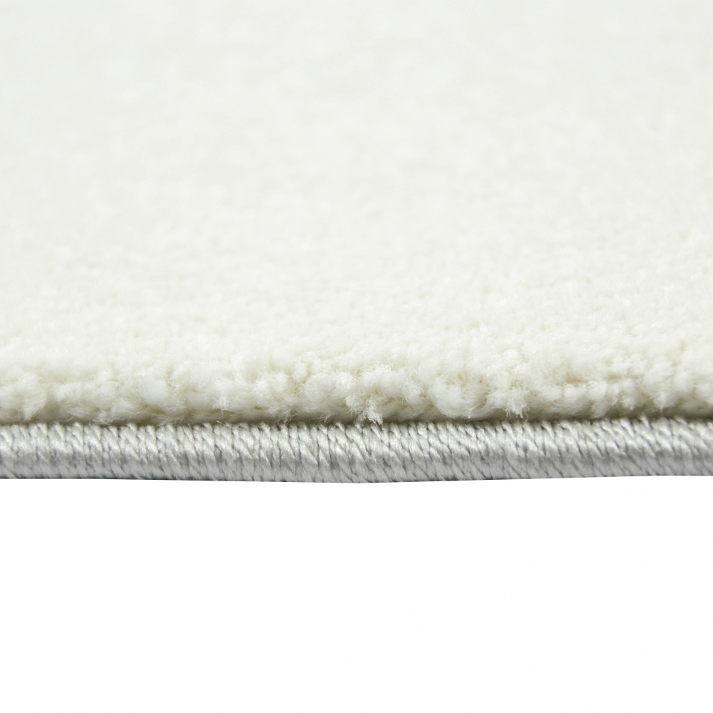 Kinderzimmer Teppich Spiel & Baby Teppich Herz Stern Punkte Design in lila grau creme