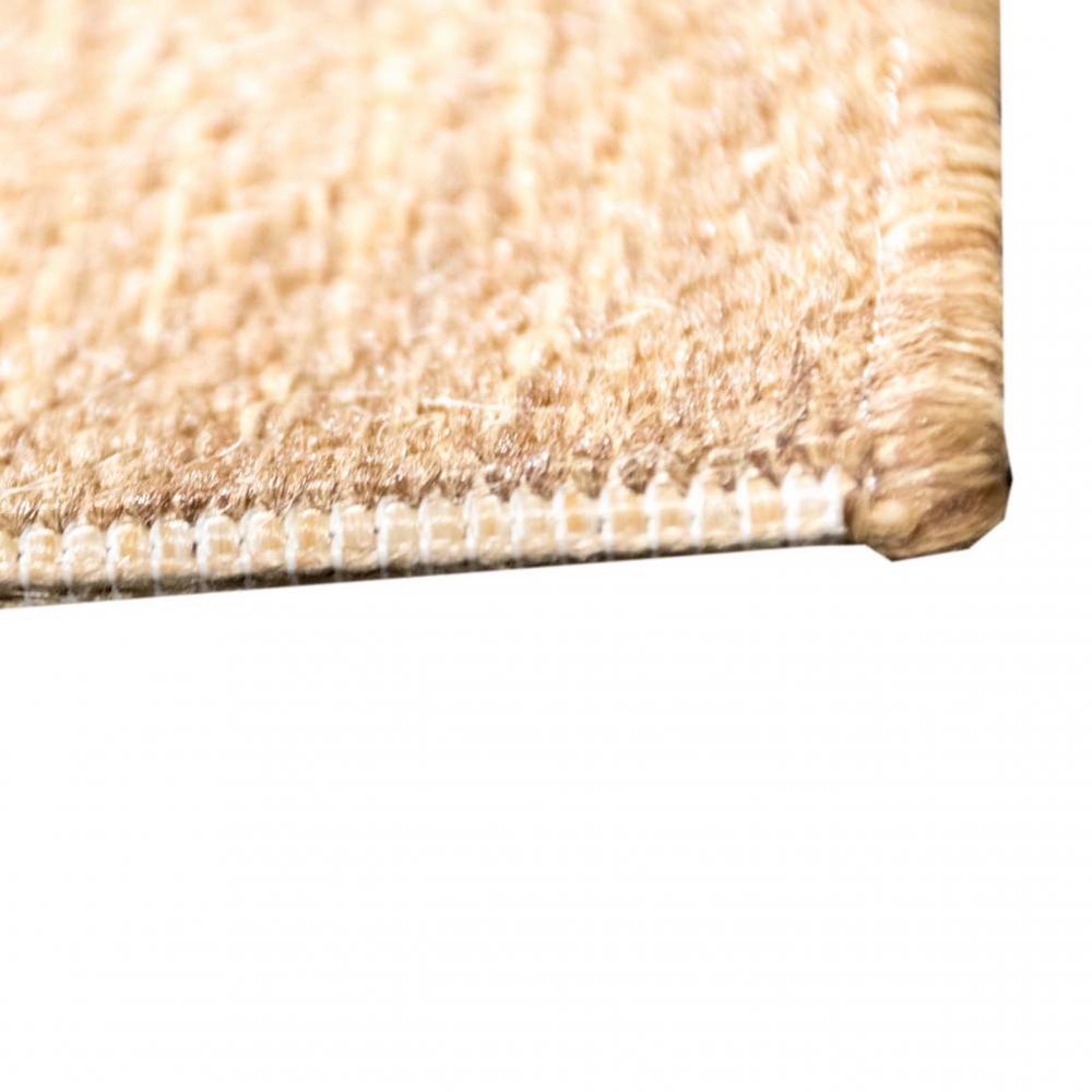 Teppich Sisal Optik Küchenteppich moderner Läufer Flachgewebe gestreift braun beige