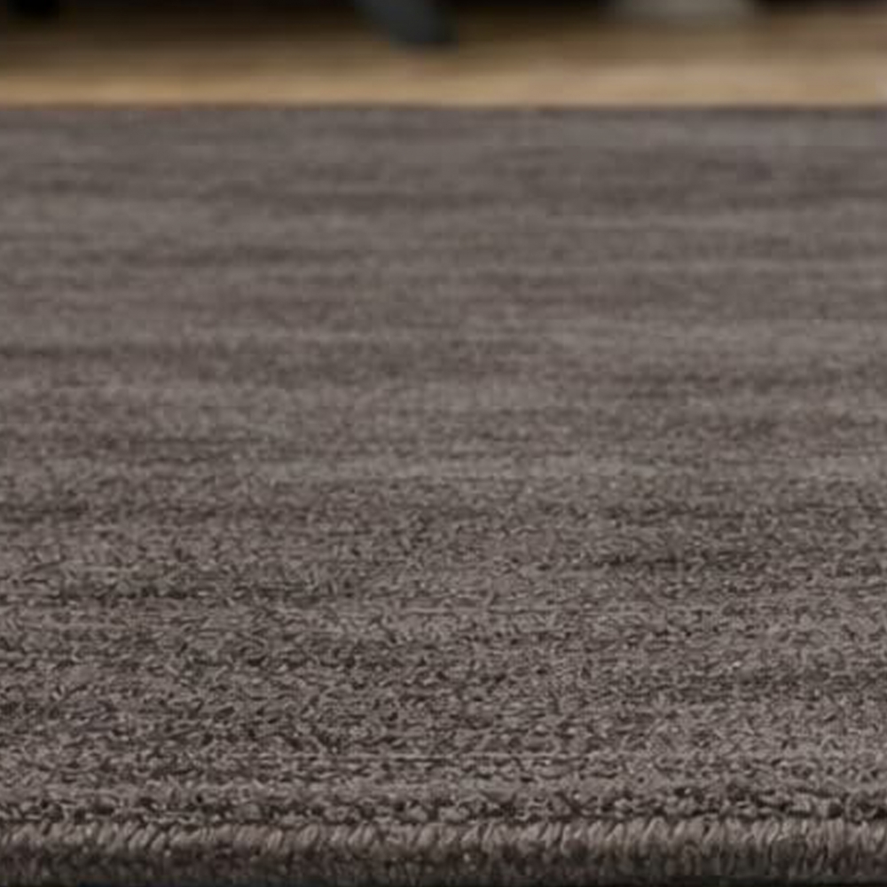 Wohnzimmerteppich Handgefertigt Viskose Elegant Taupe