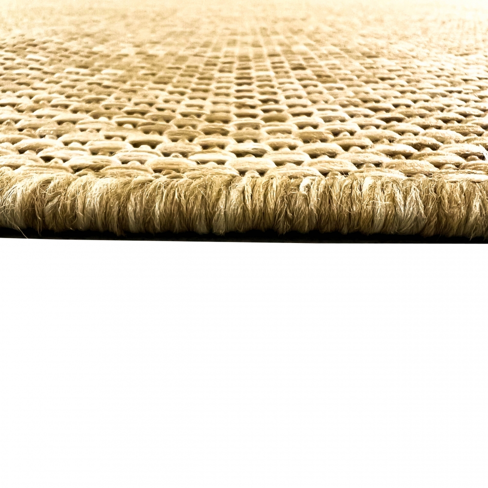 Moderner In- und Outdoorteppich wetterbeständig im Unistil in Beige