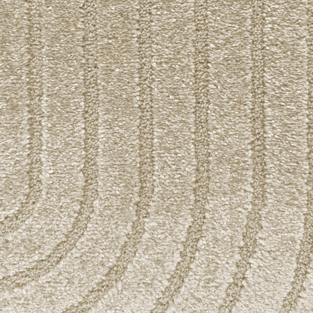 Moderner Teppich mit geometrischem Bogenmuster Stilvoll in Beige