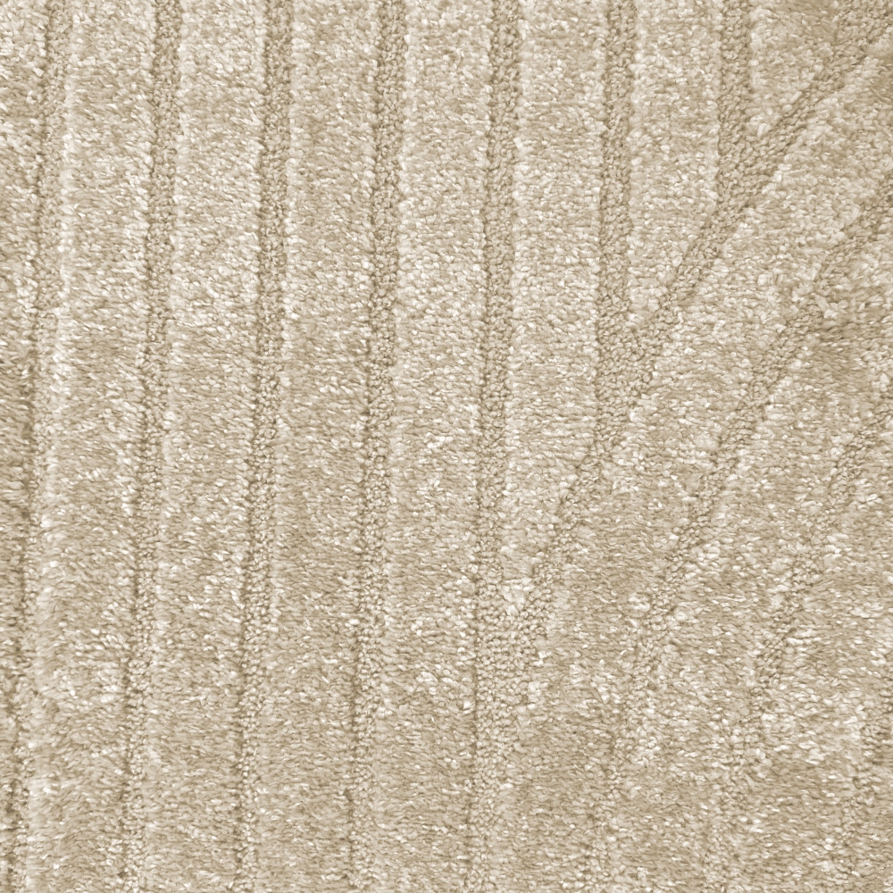 Moderner Teppich mit geometrischem Bogenmuster Stilvoll in Beige