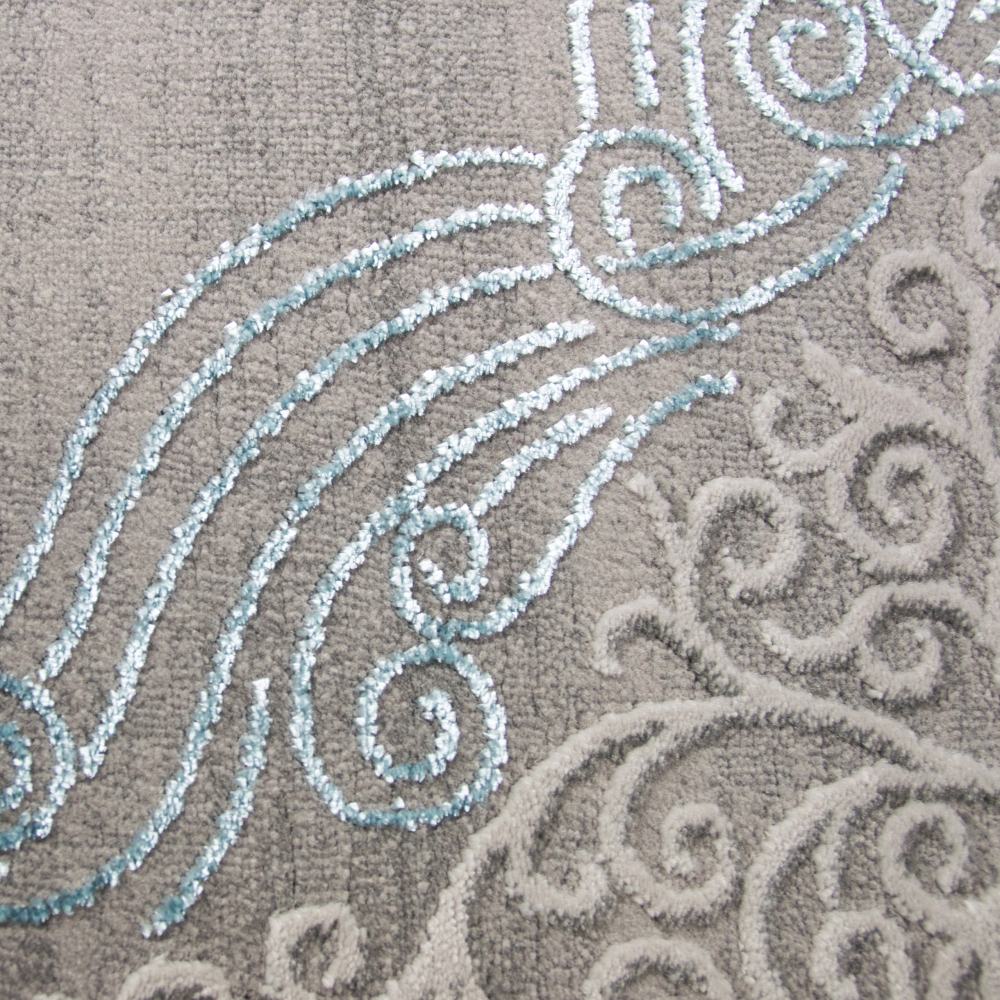 Orientalischer Teppich verziert • angenehme Farben türkis