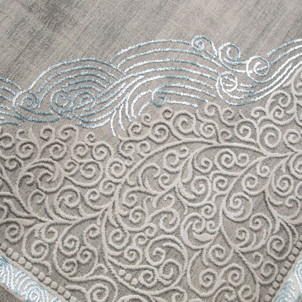 Orientalischer Teppich verziert • angenehme Farben türkis
