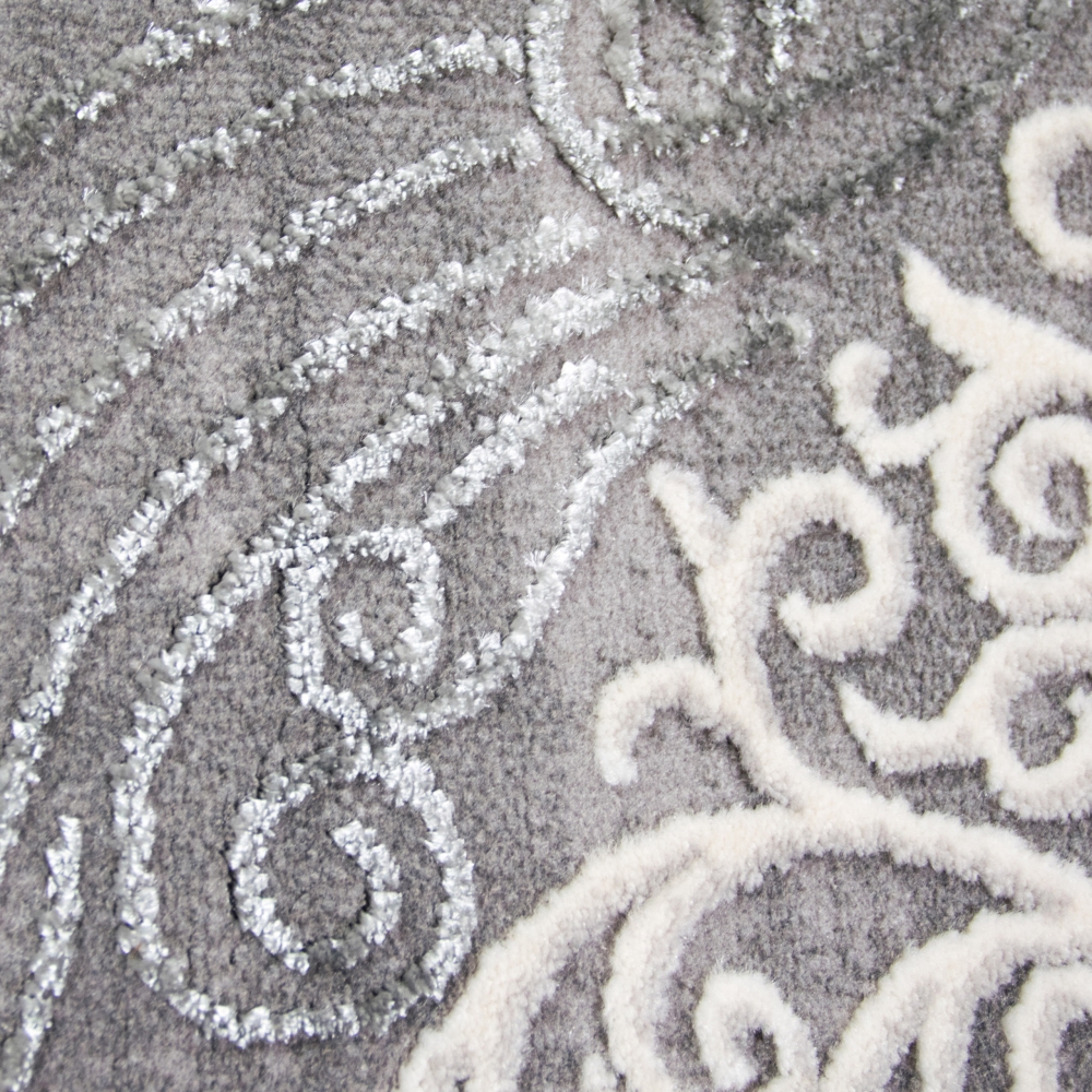 Orientalischer Teppich verziert in klassischem beige grau