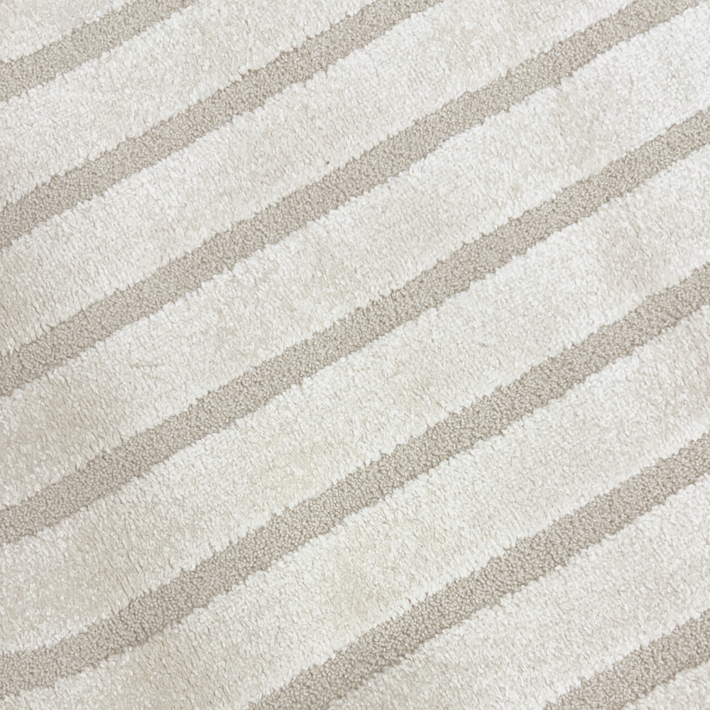 Wohnzimmer Schlafzimmer Teppich Shape Strich Muster strapazierfähig creme grau