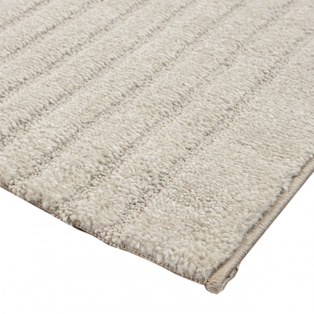 Wohnzimmer-Teppich strapazierfähig mit schlichtem Bogendesign in Beige