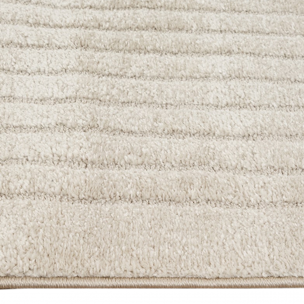 Wohnzimmer-Teppich strapazierfähig mit schlichtem Bogendesign in Beige