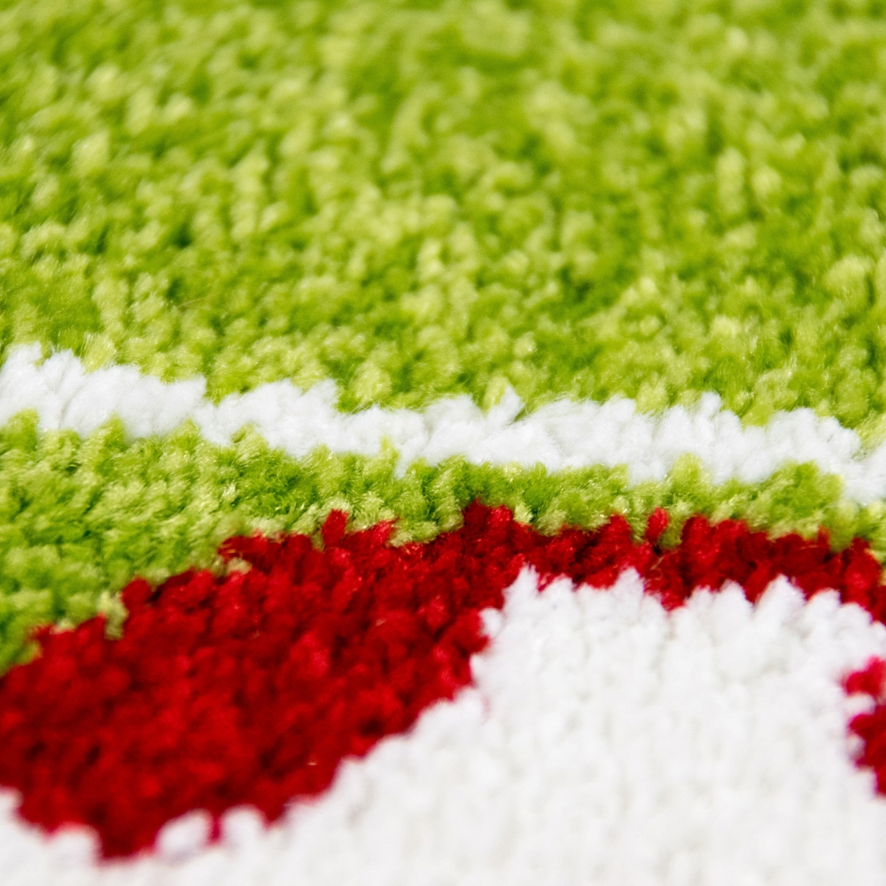 Fußball Spielteppich mit draufgemachter Taktik in grün