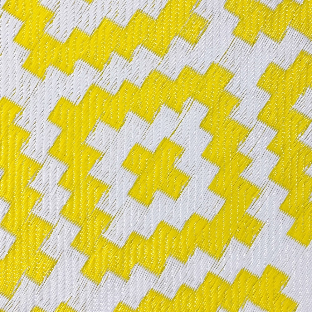 Wendbarer Teppich für Innen- und Außenbereich in gelb