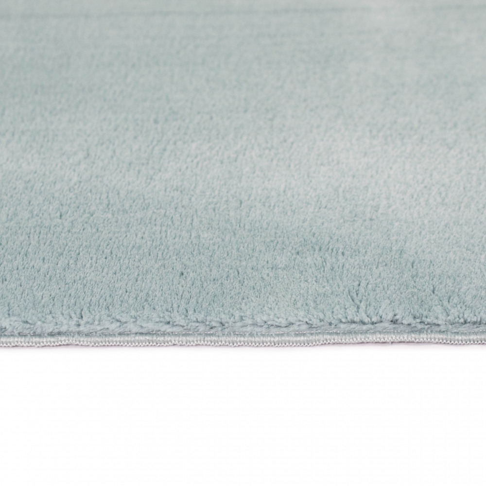 Ovaler Badezimmer Teppich – schön weich – in blau
