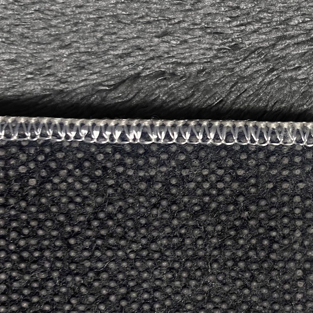 Designer Badezimmer Teppich mit runden Ecken – weich – anthrazit
