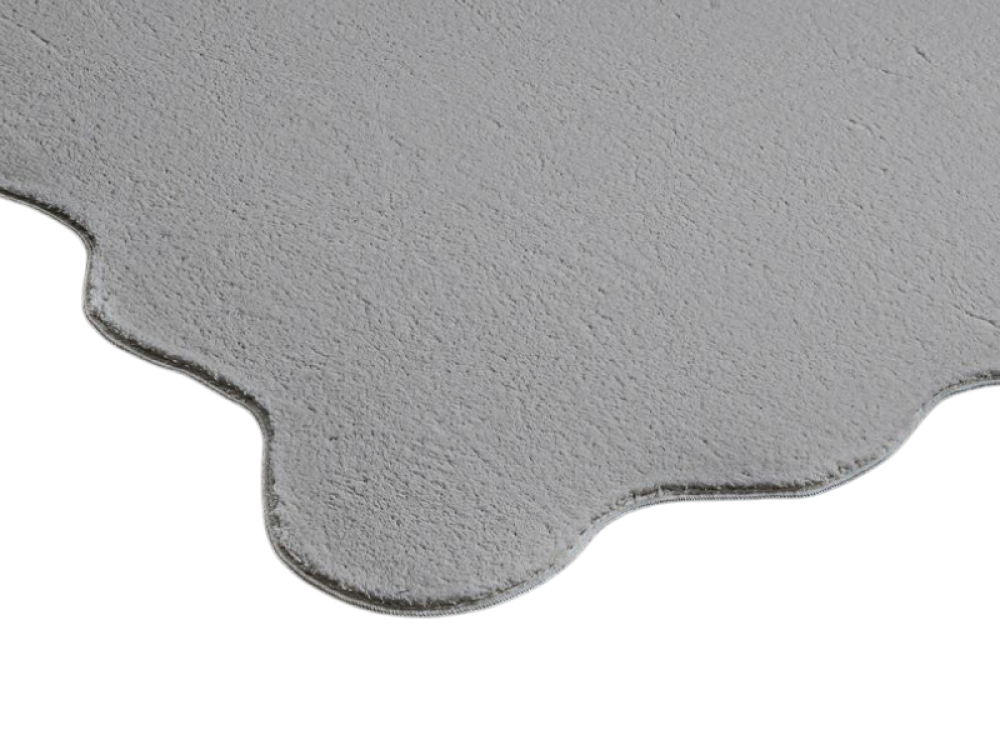 Teppich grau weich moderne Wellenform
