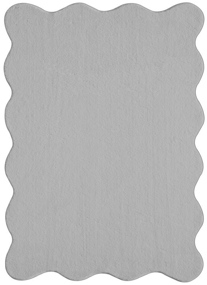 Teppich grau weich moderne Wellenform