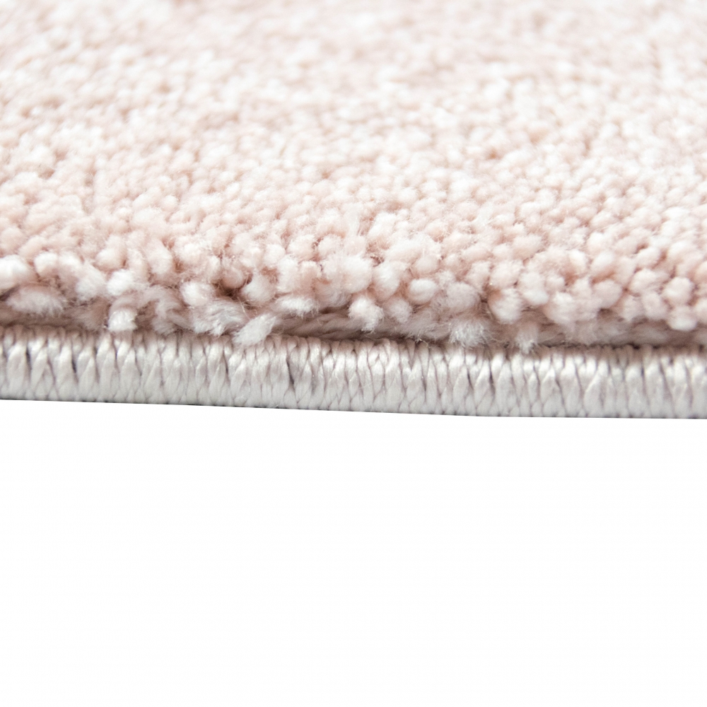 Teppich Rosa Uni weich warm modern Wohnstil