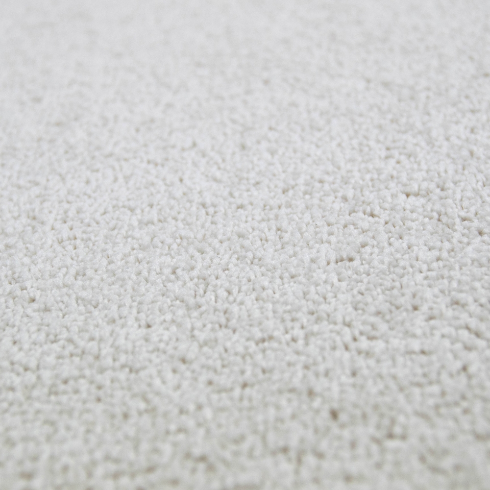 Teppich Creme Uni modern weich hell freundliches Wohnambiente