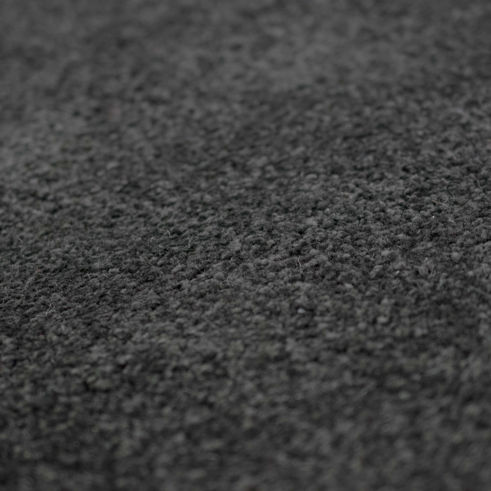 Teppich Schwarz Uni modern elegant weich Wohnstil