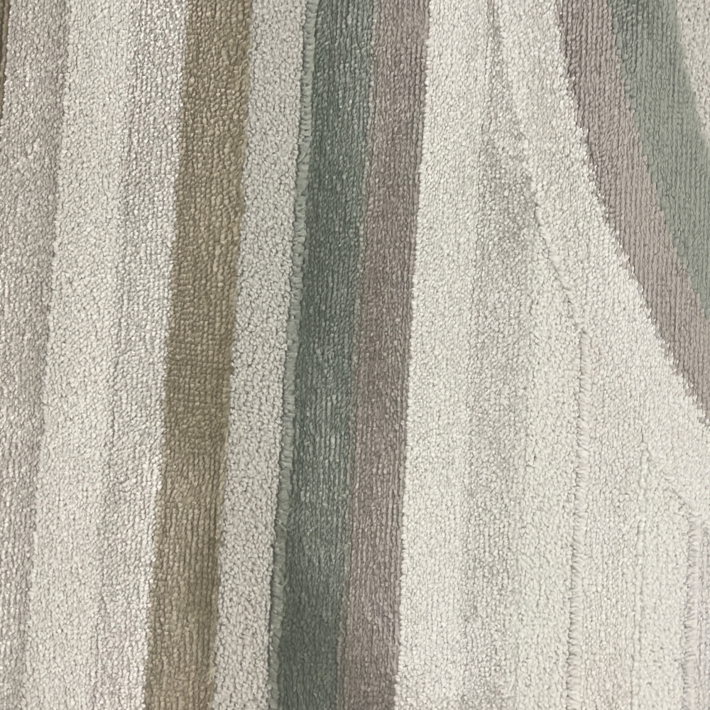 Kurzflorteppich modern Creme Beige Grün Braun Muster weich Glanzeffekt pflegeleicht Wohnzimmer Schlafzimmer Flur