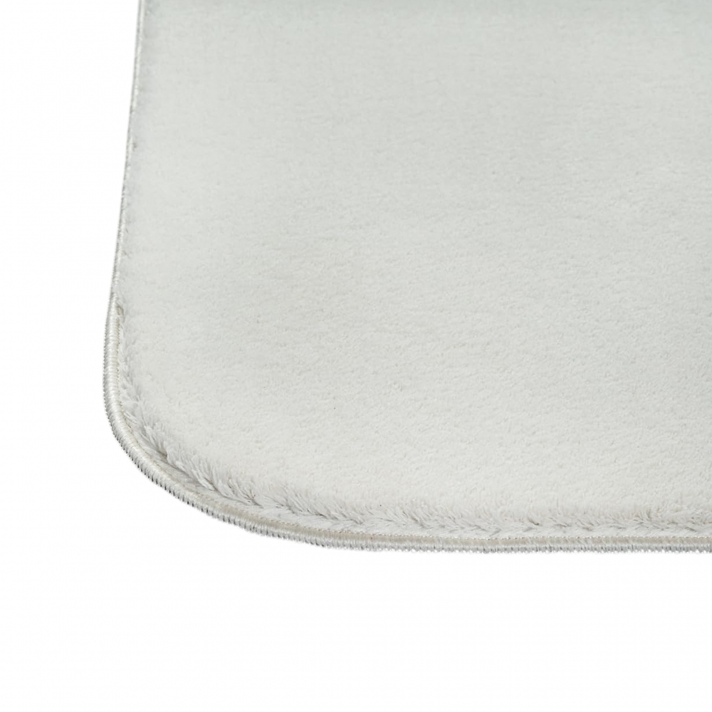 Teppich Shape in moderner Freiform flauschig weich Creme