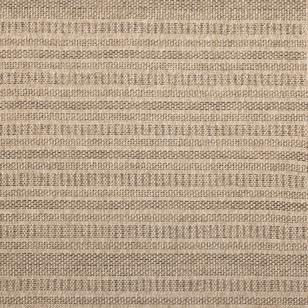 In- und Outdoor Teppich mit gestreiftem Muster beige/braun