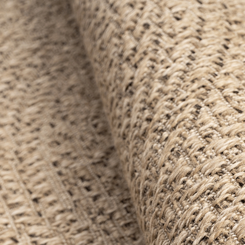 Schicker Outdoorteppich in Sisal-Optik für Balkon, Terrasse und Garten