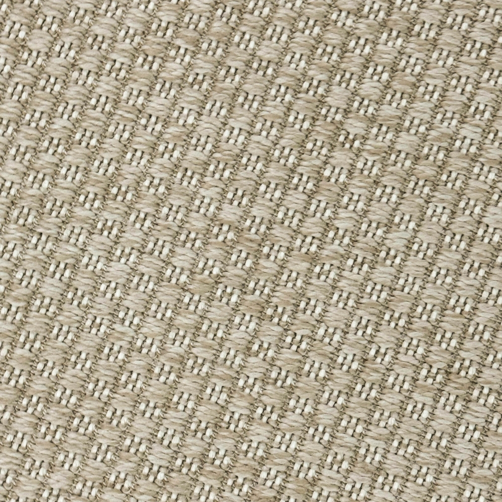 In- und Outdoorteppich Terrassenteppich leicht und langlebig uni in Beige
