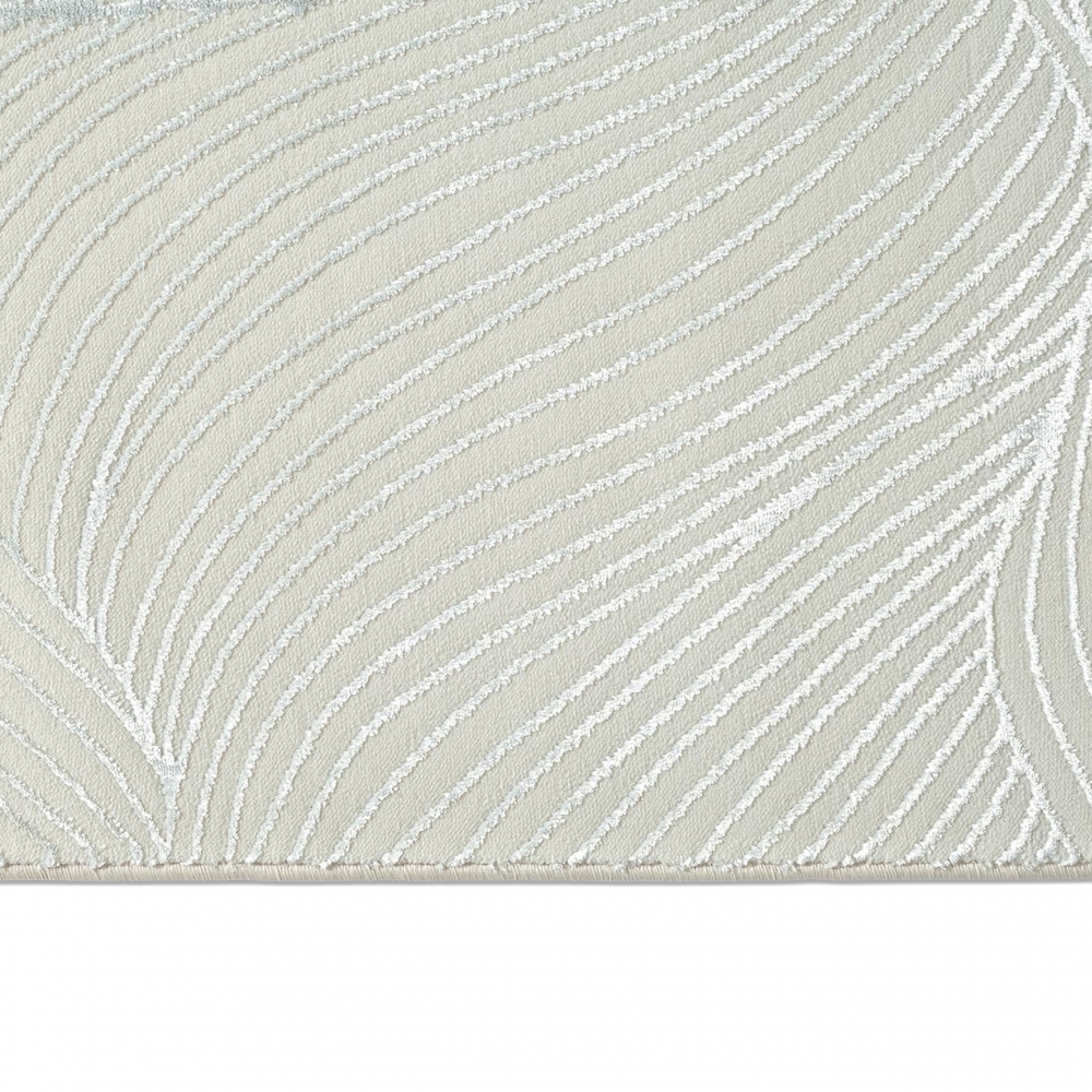 Teppich Creme Struktur Muster modern Wohnzimmer