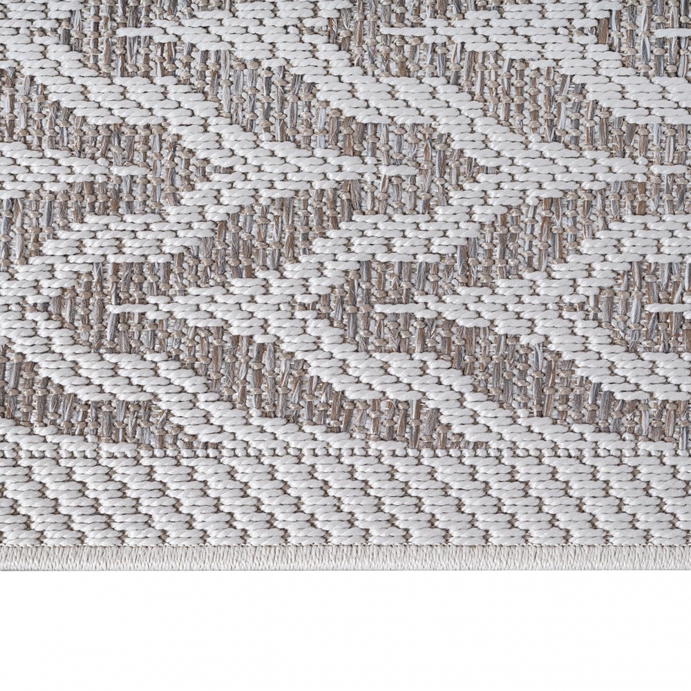 Teppich Beige Creme für In- & Outdoor strapazierfähig pflegeleicht modern
