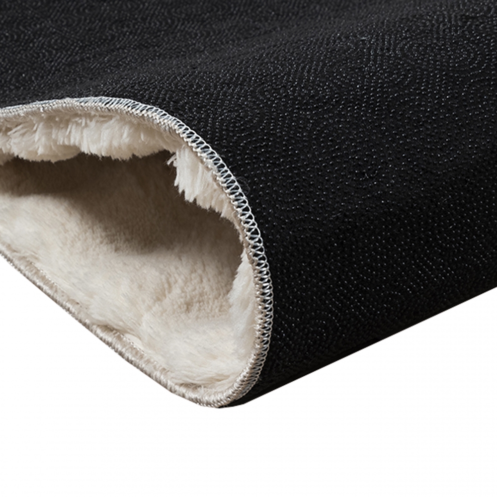 Wohnzimmerteppich Schlafzimmerteppich punkte Muster hoch tief Effekt weich kuschelig rutschfest Allergiker geeignet in beige