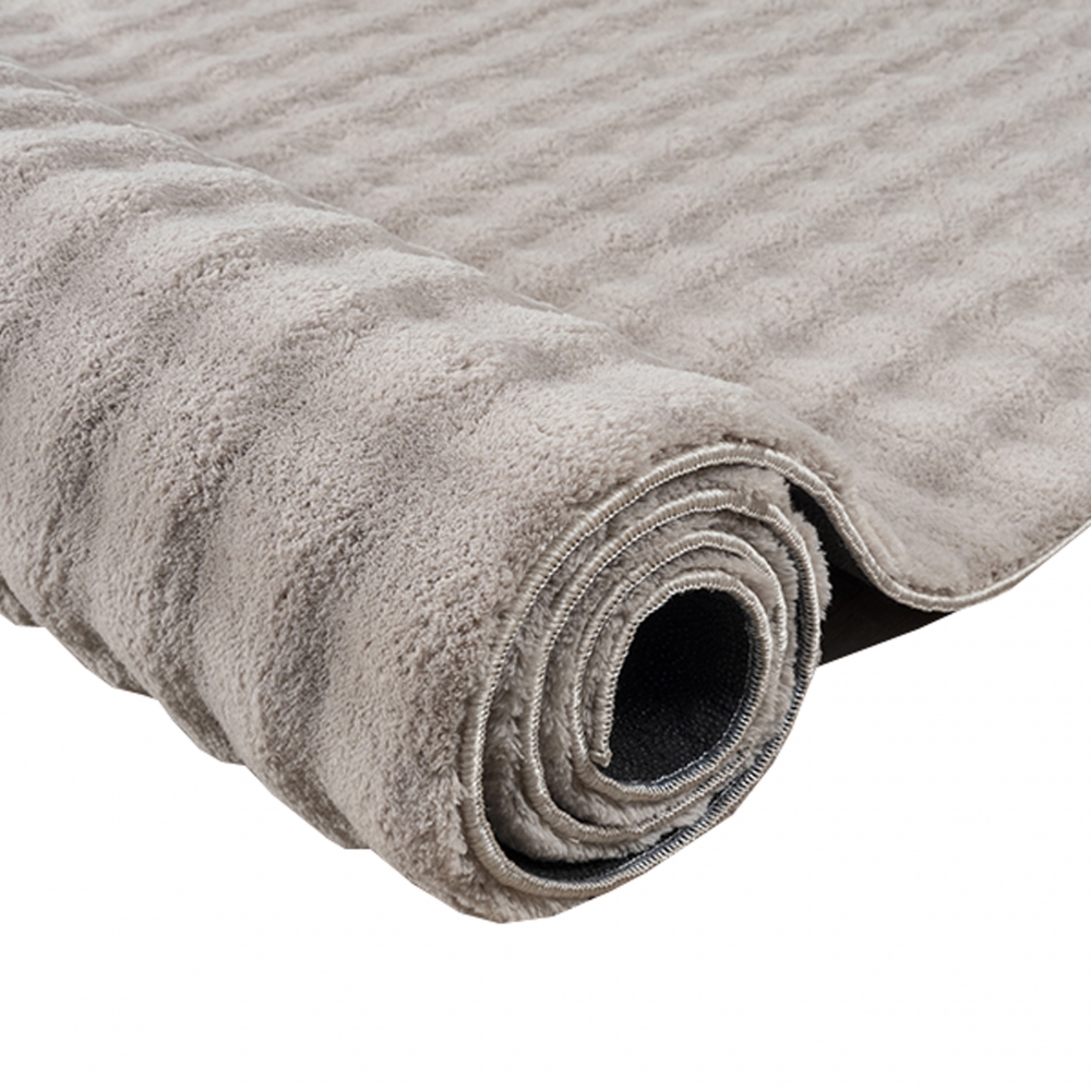 Wohnzimmer Schlafzimmer Teppich weich kuschelig strapazierfähig pflegeleicht allergiker geeignet Sandfarbig