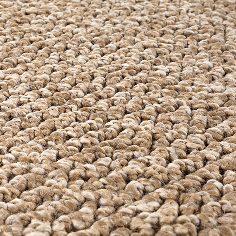 Teppich mit Jute-Optik für Innen- und Außenbereiche in Beige