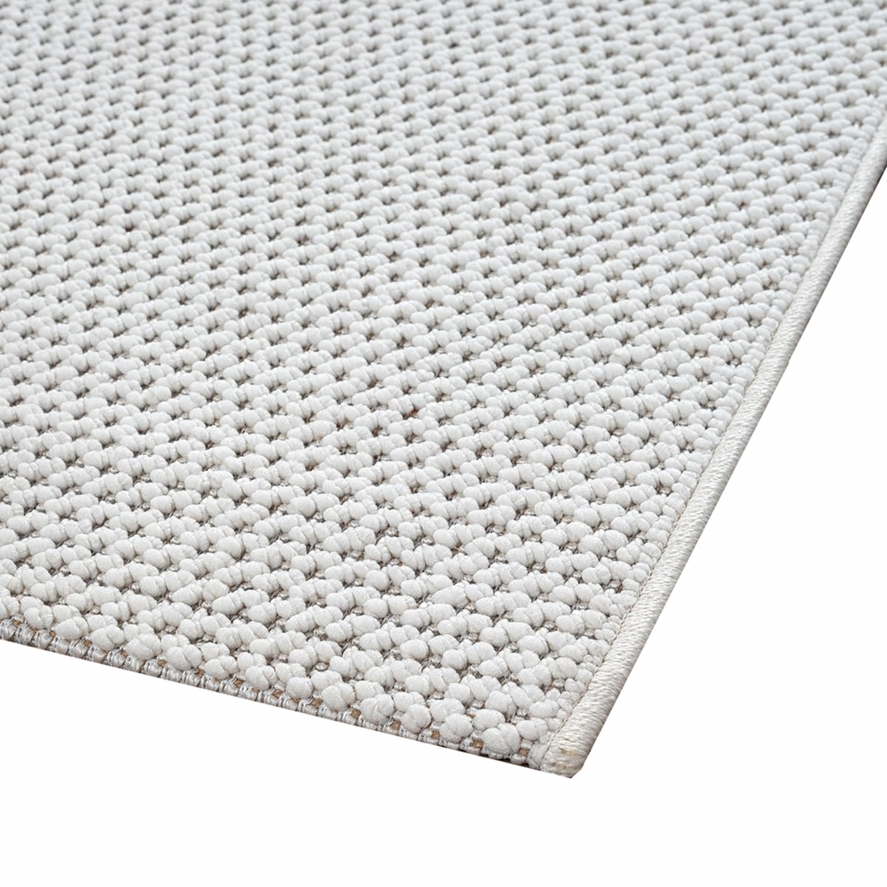 Teppich kurzflor weich pflegeleicht saugrobotergeeignet für Wohnzimmer Esszimmer Schlafzimmer in creme